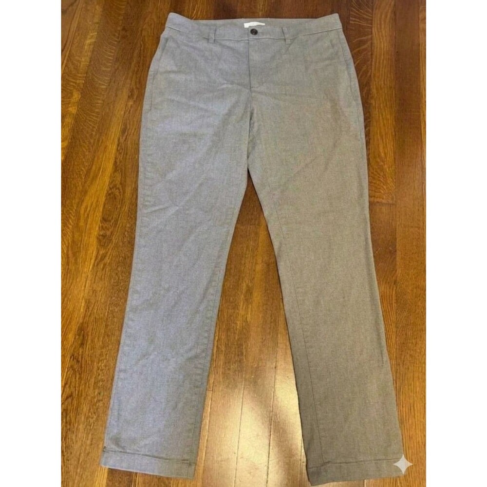Hawker Rye Men’s Chino Pants Size 33x30 Grey Straight Slim Fit